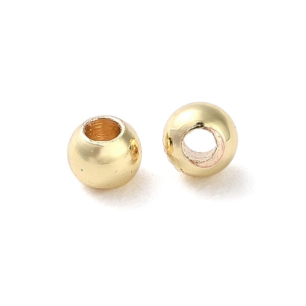 

PandaHall Rack Plating Brass Spacer Beads, Long-Lasting Plated, Lead Free & Cadmium Free, Round, Real 14K Gold Plated, 2.5x2mm, Hole: 1mm...