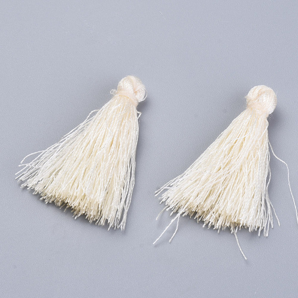 

PandaHall Polyester Tassel Pendant Decorations, Beige, 70~72mm Polyester Yellow