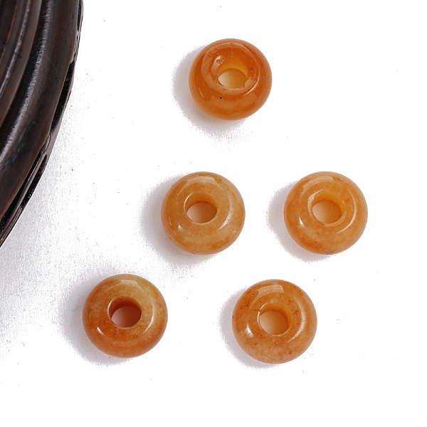 

PandaHall Natural Red Aventurine European Beads, Large Hole Bead Beads, Rondelle, 14x7mm Red Aventurine Rondelle