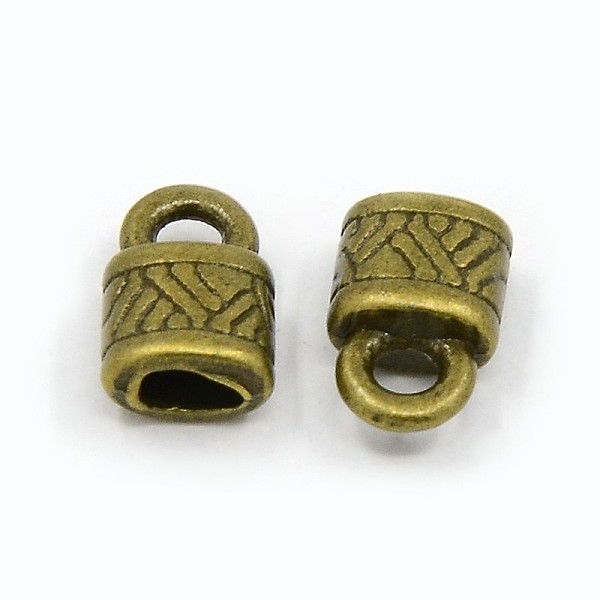

PandaHall Tibetan Style Alloy Cord Ends, End Caps, Lock, Antique Bronze, Lead Free & Cadmium Free & Nickel Free, 10x6.5x4.5mm, Hole: 2.5mm...