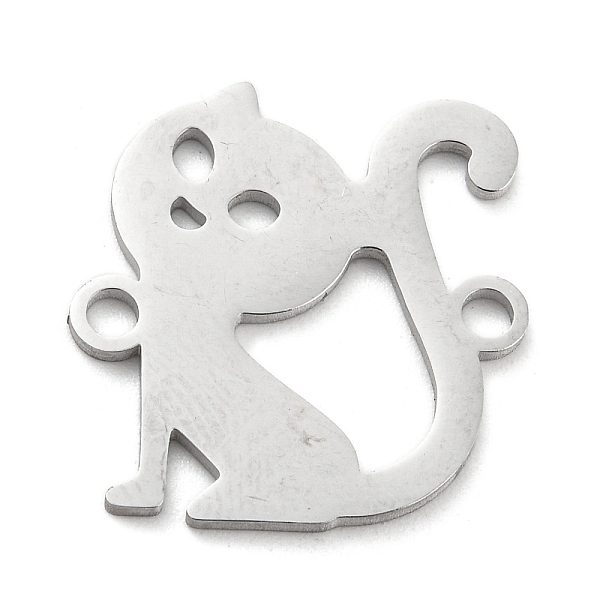 

PandaHall 304 Stainless Steel Hollow Connector Charms, Cat Shape Links, Stainless Steel Color, 19x18x1mm, Hole: 1.2mm 304 Stainless Steel...