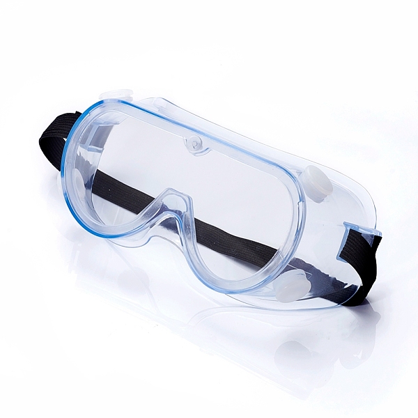 PandaHall Safety Goggles, Work Lab Anti Fog Anti-splash Eyewear, All Closed Eye Glasses Protection Tool, Black, 152x70mm Plastic Black