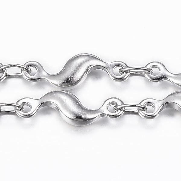 

PandaHall 304 Stainless Steel Bar Link Chains, Soldered, with Spool, Stainless Steel Color, 11.5x3.5x2mm, about 32.8 Feet(10m)/roll 304...