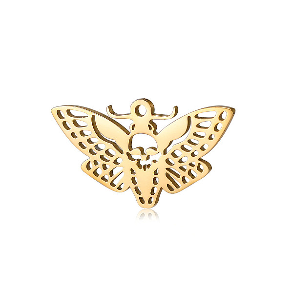 

PandaHall 201 Stainless Steel Pendants, Moth Charms, Golden, 30x17mm 201 Stainless Steel Other Animal