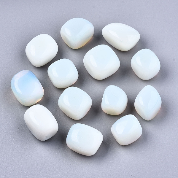

PandaHall Opalite Beads, Tumbled Stone, No Hole/Undrilled, Nuggets, 22~27x19~25x17~23mm, about 250~300g/bag Opalite Nuggets
