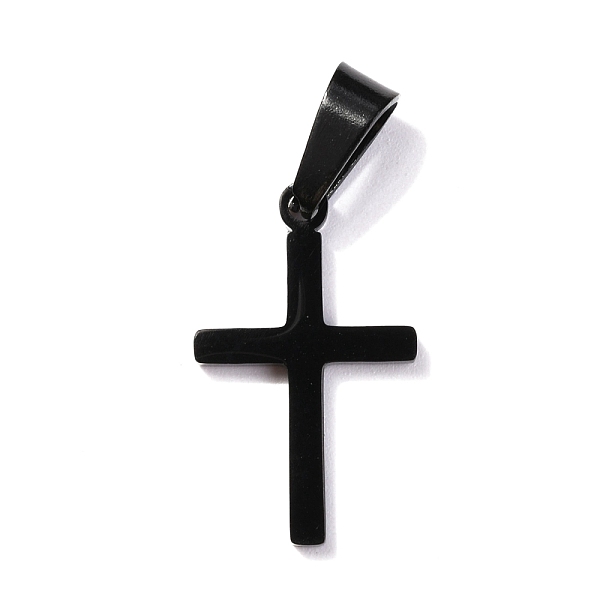 

PandaHall 304 Stainless Steel Pendants, for Jewelry Making, Cross, Electrophoresis Black, 20.5x12.5x1.2mm, Hole: 3.5x7mm 304 Stainless Steel...
