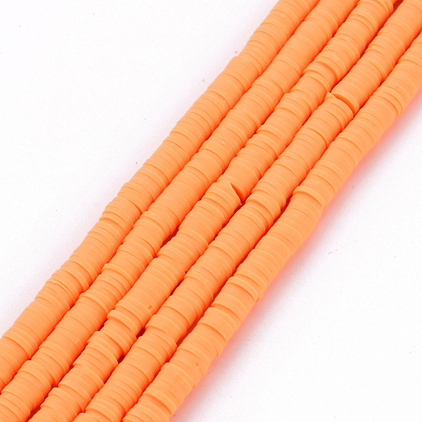 

PandaHall Handmade Polymer Clay Bead Strands, Heishi Beads, Disc/Flat Round, Sandy Brown, 6x0.5~1mm, Hole: 2mm, about 320~447pcs/strand...