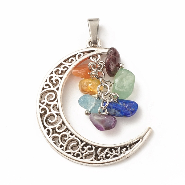 

PandaHall Natural Mixed Stone Pendants, Natural Garnet & Red Aventurine & Green Aventurine & Amethyst & Citrine & Aquamarine & Lapis Lazuli...