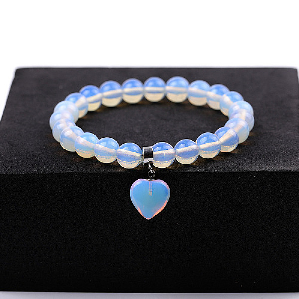 

PandaHall Synthetic Opalite Stretch Bracelets, No Size Opalite