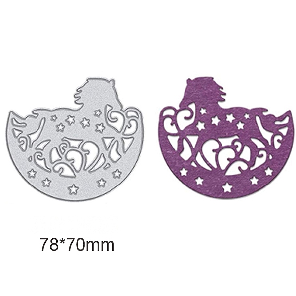 

PandaHall Carbon Steel Cutting Dies Stencils, for DIY Scrapbooking/Photo Album, Decorative Embossing DIY Paper Card, Unicorn Pattern...
