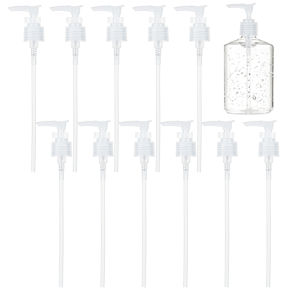 

PandaHall BENECREAT 12 Packs Plastic Replacement Pumps, 24-410 Thread/Neck Locking Clear Dispenser Replacement Pump Lotion Pumps for Soap...