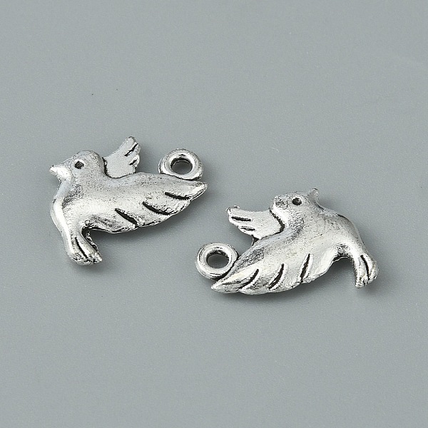 

PandaHall Tibetan Style Alloy Pendants, Bird Charms, Antique Silver, 15x12x2mm, Hole: 1.5mm Alloy Bird