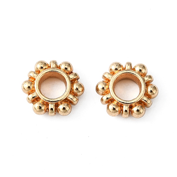 

PandaHall Alloy Beads Spacers, Cadmium Free & Lead Free,, Flower, Light Gold, 11x4mm Alloy Flower
