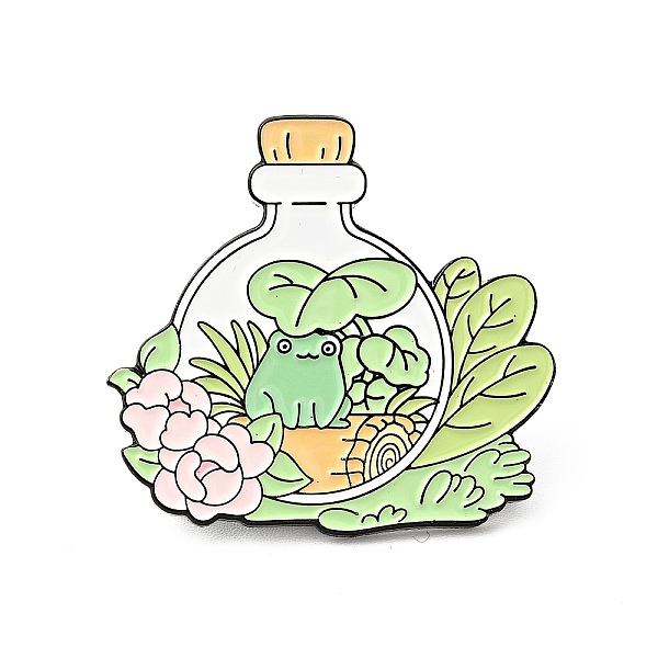

PandaHall Colorful Enamel Pin, Electrophoresis Black Plated Alloy Badge for Backpack Clothes, Plants Pattern, 29x30x1.5mm Alloy+Enamel Other...