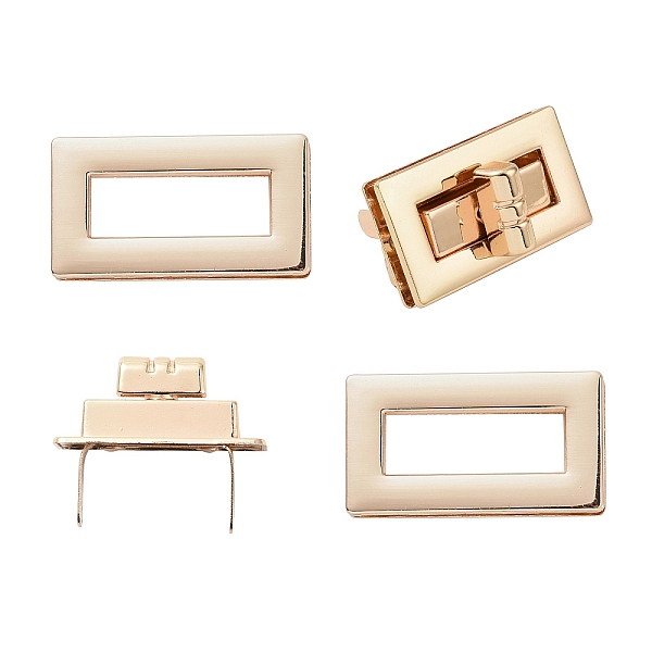 

PandaHall WADORN 6 Sets Alloy Twist Lock Clasps, Gold Purse Closure Rectangle Turn Lock Fasteners Clutches Bag Lock Metal Clip Clasp...