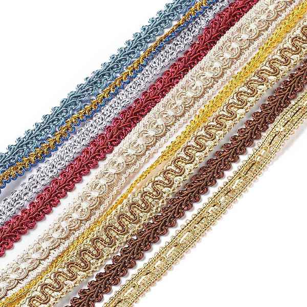 

PandaHall Polyester Ribbon, Flower, Mixed Color, 1/4~3/4 inch(7~19mm), 2 yards/pc Polyester None Multicolor