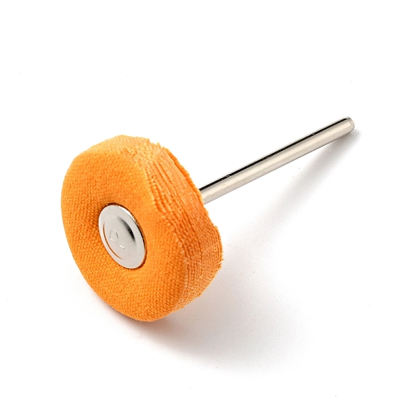 

PandaHall Multifunctional Flat Round Head Cloth Polishing Bits, Mandrel Mounted Grinding Buffing Accessories, with Iron Axis, for Metal...