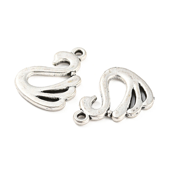 

PandaHall Tibetan Style Alloy Pendants, Cadmium Free & Lead Free, Swan Charms, Antique Silver, 19x19x1.5mm, Hole: 1.2mm, about 862pcs/1000g...