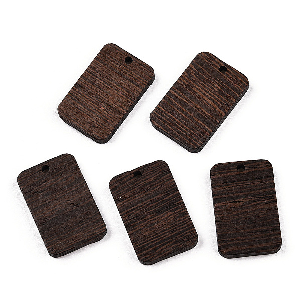 

PandaHall Natural Wenge Wood Pendants, Undyed, Rectangle Charms, Coconut Brown, 28x18x3.5mm, Hole: 2mm Wood Rectangle