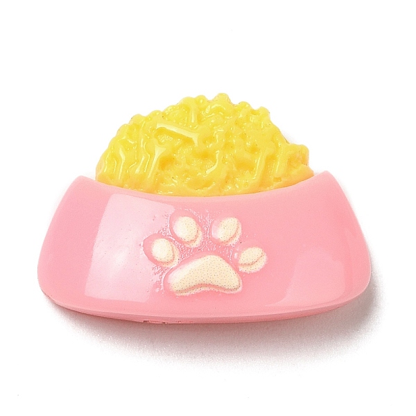 

PandaHall Cartoon Opaque Resin Cabochons, Cute Pet Cabochons, Pet Food, Pink, 14.5x20.5x6mm Resin Others Pink