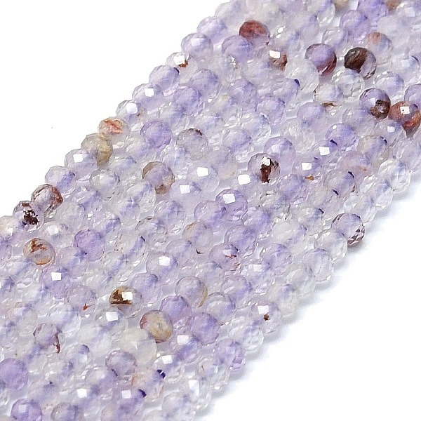 

PandaHall Natural Purple Lodolite Quartz Beads Strands, Faceted, Rondelle, 2~2.5x2mm, Hole: 0.5mm, about 223~226pcs/strand, 14.96~15.16 inch...