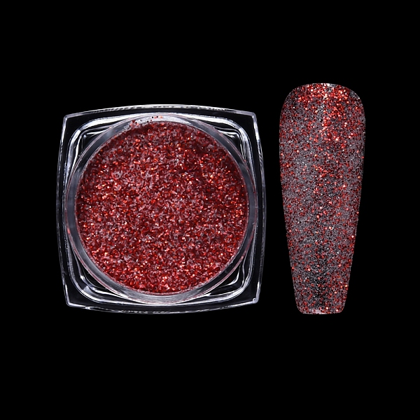 

PandaHall Nail Art Glitter Powder, Starry Sky/Mirror Effect, Shiny Nail Decoration, Medium Violet Red, Box: 30x30x16.5mm Plastic Others Red