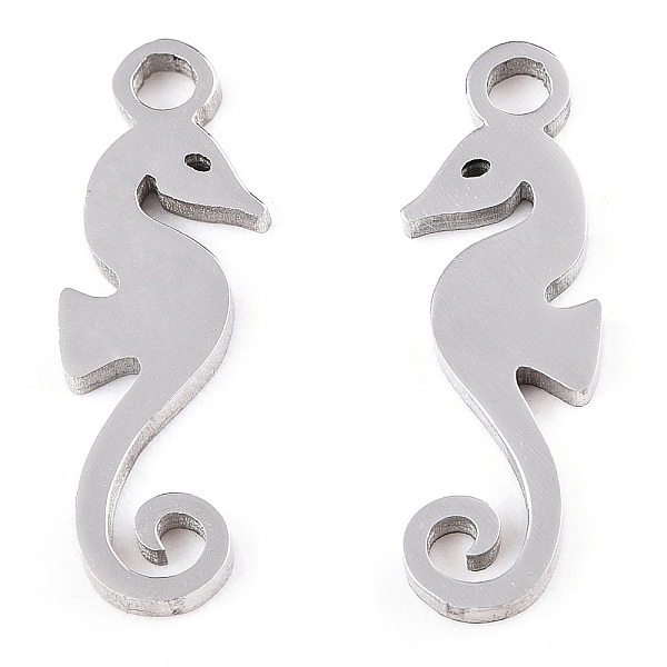 

PandaHall 304 Stainless Steel Charms, Sea Horse, Stainless Steel Color, 15x4.7x1mm, Hole: 1mm 304 Stainless Steel Sea Horse