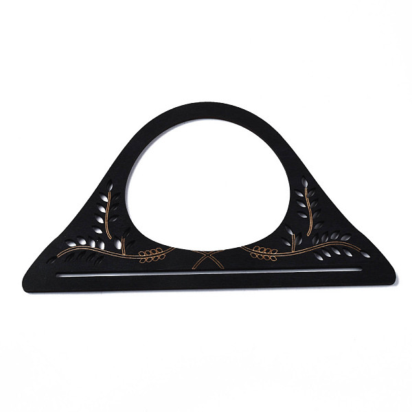 

PandaHall Wooden Handles Replacement Part, Black, 134x249x4.5mm, Inner Diameter: 100.5x119.5mm Wood Black