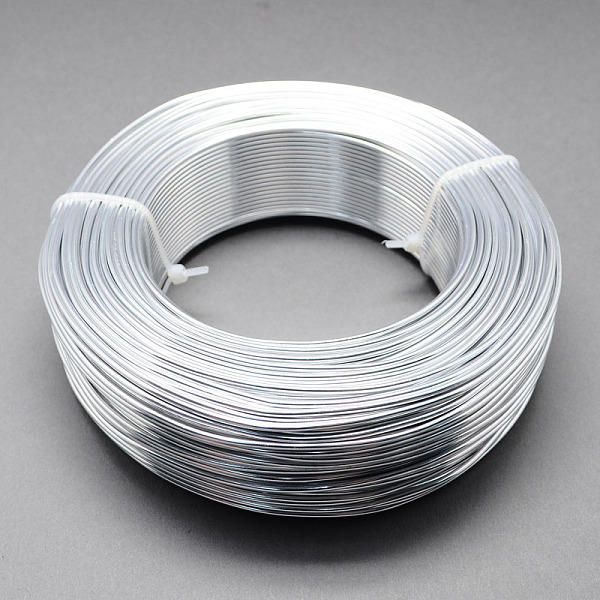 

PandaHall Round Aluminum Wire, Bendable Metal Craft Wire, for DIY Jewelry Craft Making, Silver, 1.5mm in diameter, about 100m/roll Aluminum...