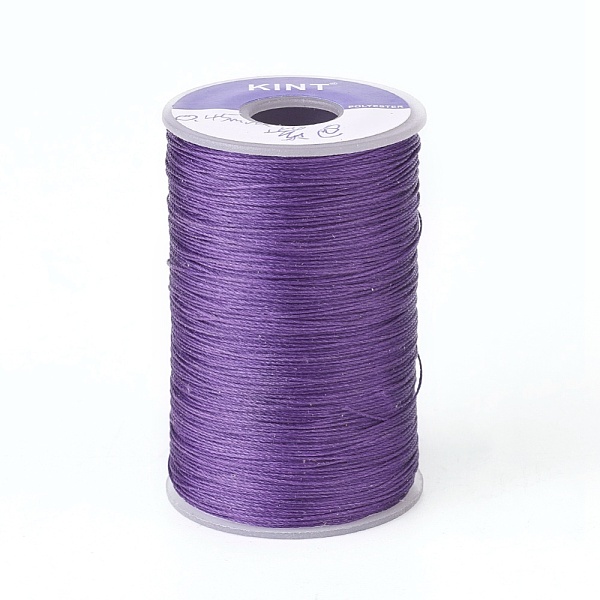 

PandaHall Waxed Polyester Cord, 6-Ply, Purple, 0.55mm, about 38.27 yards(35m)/roll Waxed Polyester Cord Round Purple
