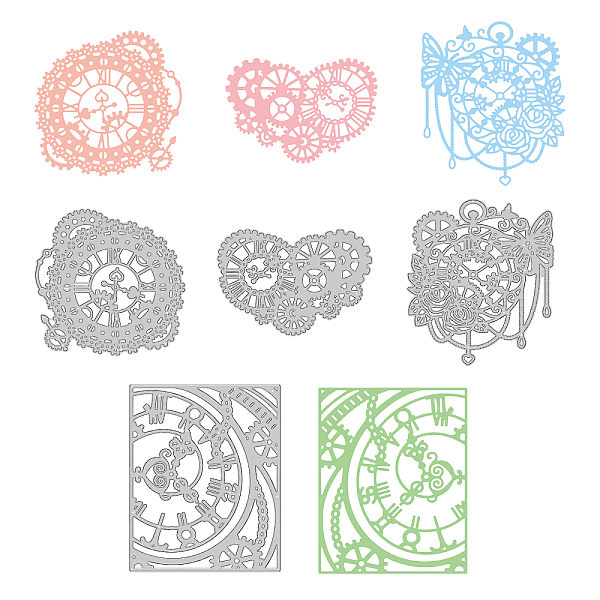 

PandaHall GLOBLELAND 4Pcs 4 Style Carbon Steel Cutting Dies Stencils, for DIY Scrapbooking/Photo Album, Decorative Embossing DIY Paper Card...
