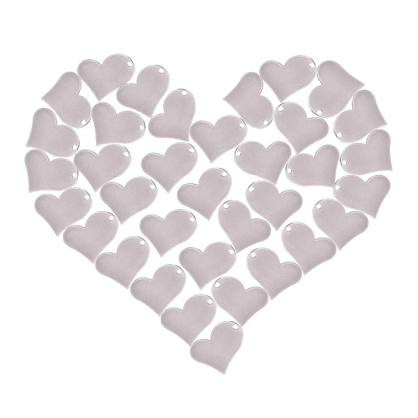 

PandaHall 30 pcs Heart Shape 304 Stainless Steel Blank Stamping Tag Pendants with 2mm Hole for Earring Bracelet Necklace Pendant Charm...
