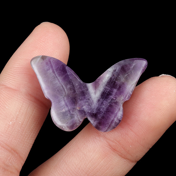 

PandaHall Natural Amethyst Pendants, Butterfly Charms, 20x30x7mm Amethyst Butterfly