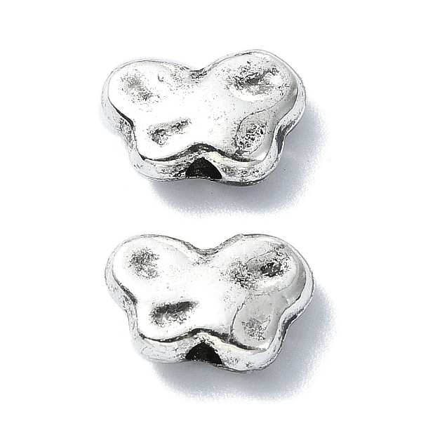 

PandaHall Tibetan Style Alloy Beads, Butterfly, Antique Silver, 7x10x3.5mm, Hole: 1.6mm, about 602pcs/500g Alloy Butterfly