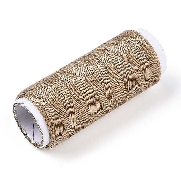 

PandaHall 402 Polyester Sewing Thread Cords for Cloth or DIY Craft, Tan, 0.1mm, about 120m/roll, 10rolls/bag Polyester Orange