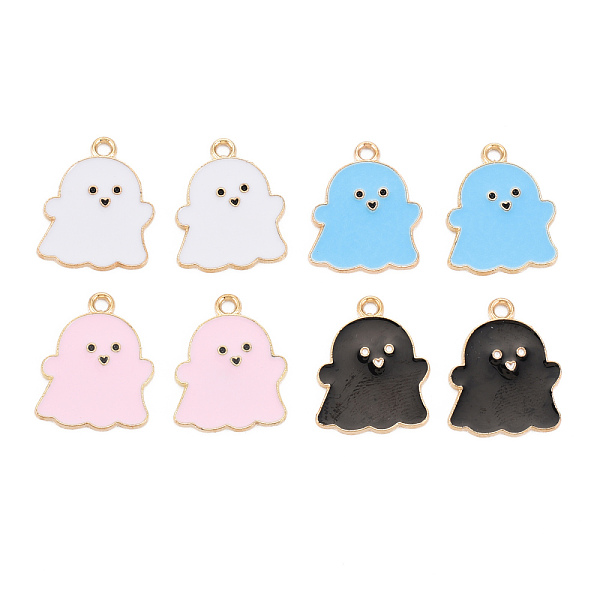 

PandaHall Alloy Enamel Pendants, Cadmium Free & Lead Free, Light Gold, Ghost, Mixed Color, 21.5x17x1.5mm, Hole: 1.8mm Alloy+Enamel Ghost..., Multicolor
