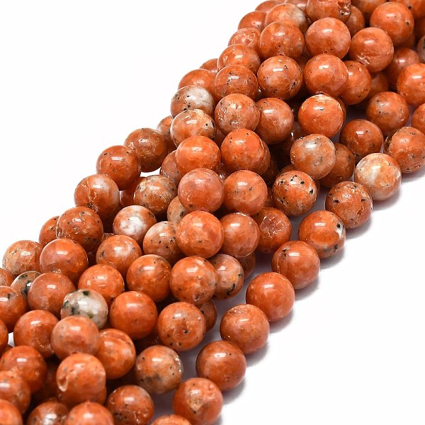 

PandaHall Natural Orange Calcite Beads Strands, Round, 10mm, Hole: 1mm, about 39pcs/strand, 15.55''(39.5cm) Calcite Round
