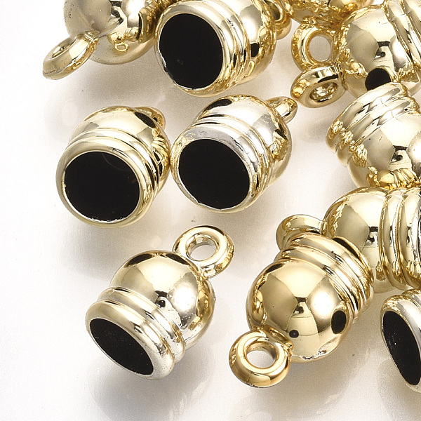 

PandaHall UV Plating ABS Plastic Cord Ends, End Caps, Golden, 12.5x8mm, Hole: 1.8mm, Inner Diameter: 6mm Plastic
