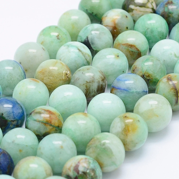 

PandaHall Natural Chrysocolla Beads Strands, Round, 12mm, Hole: 1mm, about 33pcs/strand, 15.7 inch(40cm) Chrysocolla Round