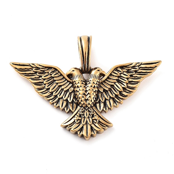 

PandaHall 304 Stainless Steel Pendants, Bird Charm, Antique Golden, 49x35x4mm, Hole: 4.8x7mm 304 Stainless Steel Bird