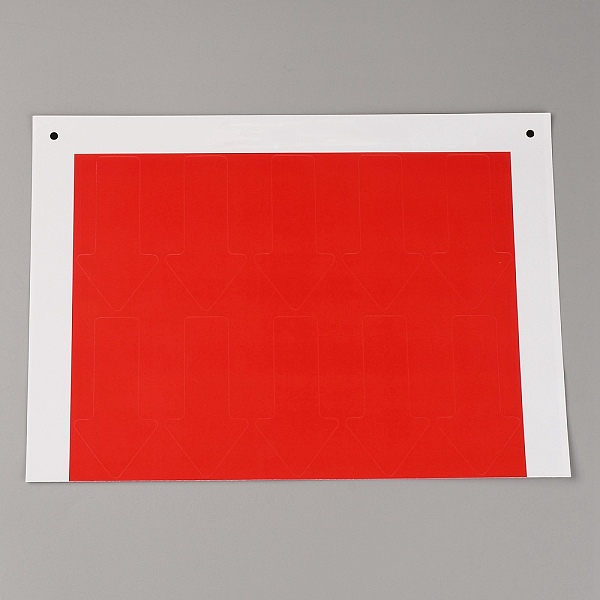 

PandaHall PVC Adhesive Stickers, Arrow, Red, 9.9x4.9x0.03cm Plastic Arrow Red