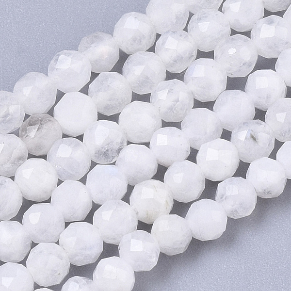 

PandaHall Natural Rainbow Moonstone Beads Strands, Round, Faceted, 3mm, Hole: 0.7mm, about 128pcs/strand, 15.35 inch(39cm) Rainbow Moonstone...