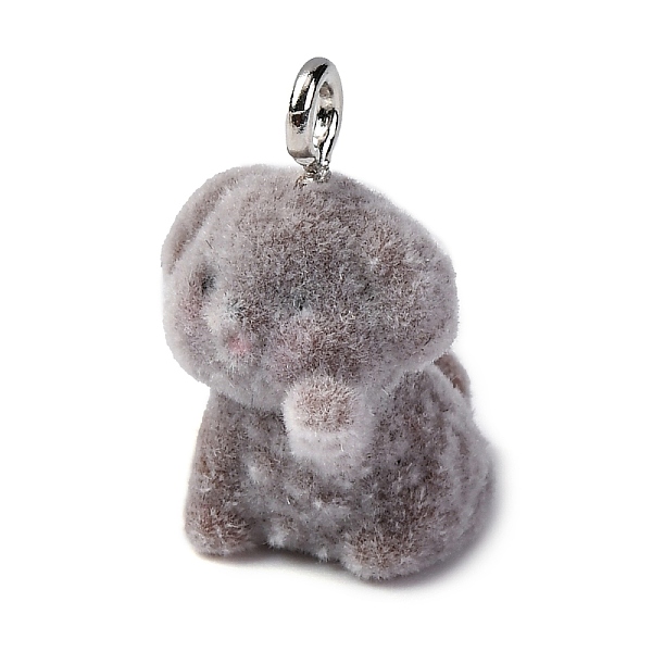 Flocky Resin Pendan… - image