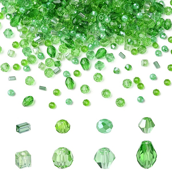 8 Strands 8 Styles Glass Bead Strands