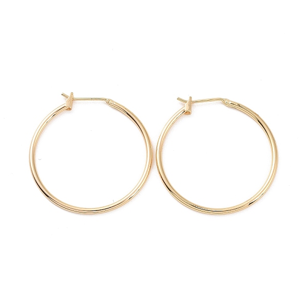 Ion Plating(IP) Brass Huggie Hoop Earrings For Women