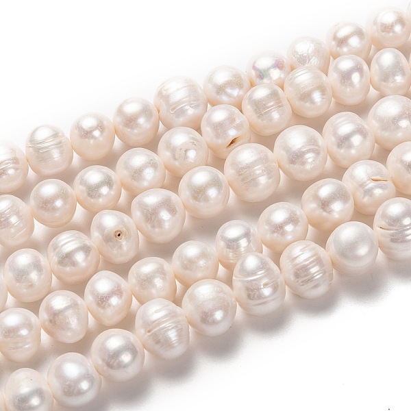 

PandaHall Natural Cultured Freshwater Pearl Beads Strands, Potato, Bisque, 11~13x12~17mm, Hole: 0.8mm, about 35pcs/strand, 15.35 inch(39cm)..., Orange