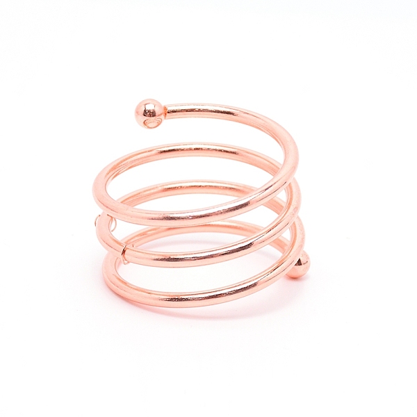 

PandaHall Iron Napkin Rings, Napkin Holder Adornment, for Place Settings, Wedding & Party Decoration, Spring Shape, Rose Gold, 38x45mm, 39mm...