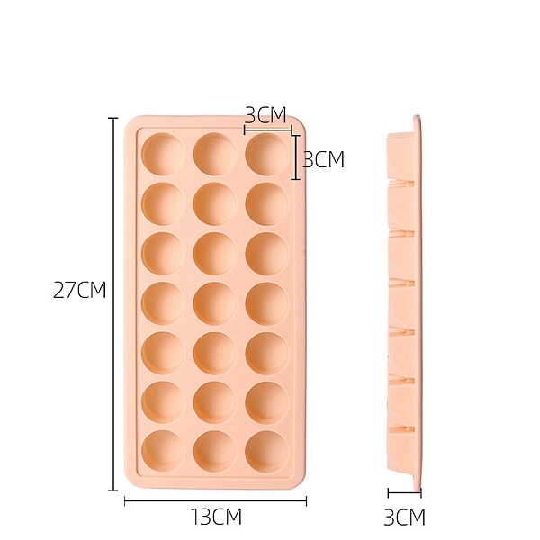 

PandaHall DIY Silicone Molds, Resin Casting Molds, For UV Resin, Epoxy Resin Jewelry Making, Sandy Brown, 270x130x30mm Silicone Round