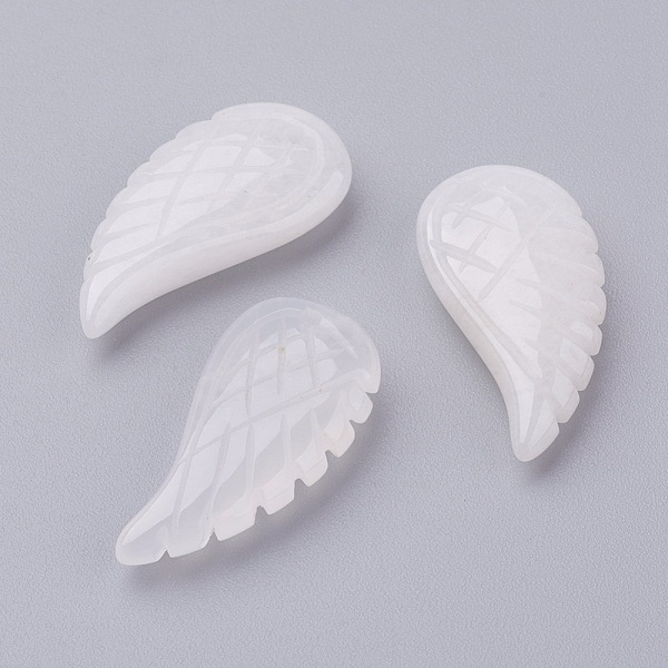 

PandaHall Natural White Jade Pendants, Wing, 24.5x12x5mm, Hole: 1mm White Jade Wing
