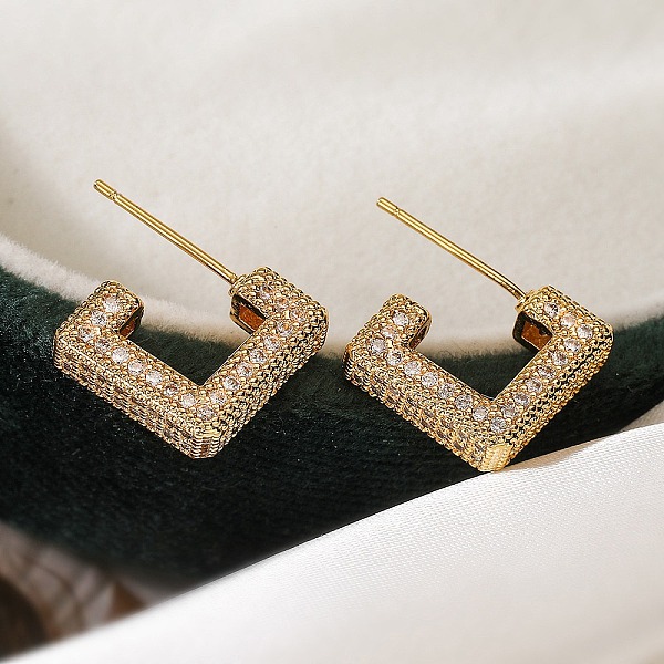 Boucles d'oreilles en laiton pour femmes